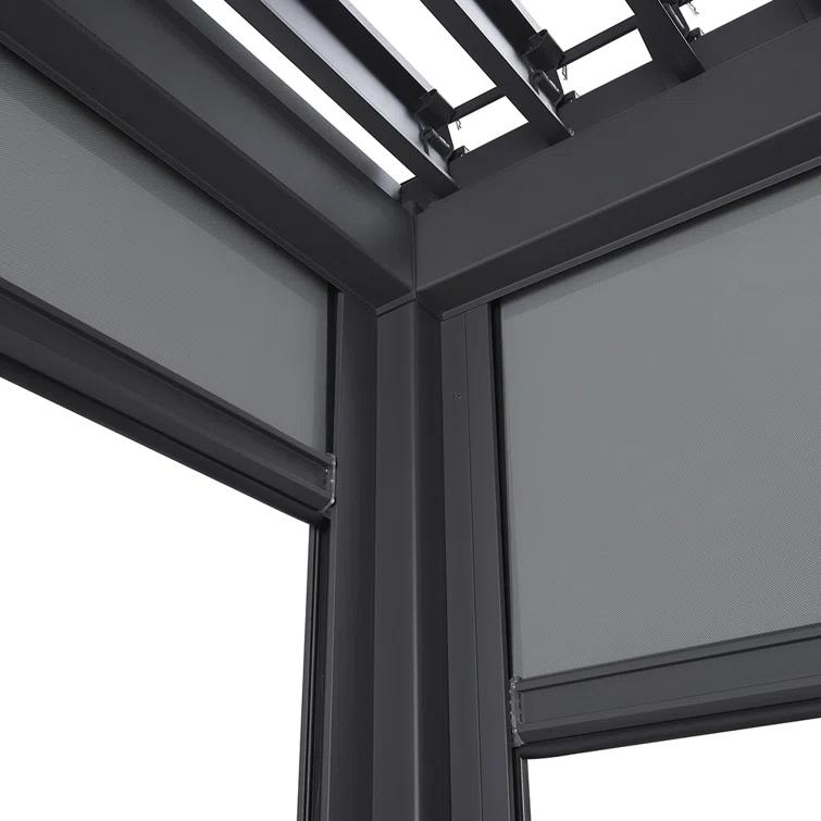 Mirador 111 Aluminum Pull Down Privacy Screen for Pergola