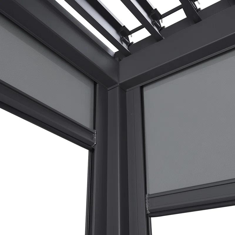 Mirador 111 Aluminum Pull Down Privacy Screen for Pergola