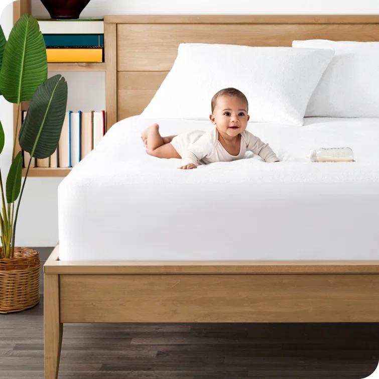 Bare Home Premium Ultra Soft Waterproof Fitted Mattress Protector