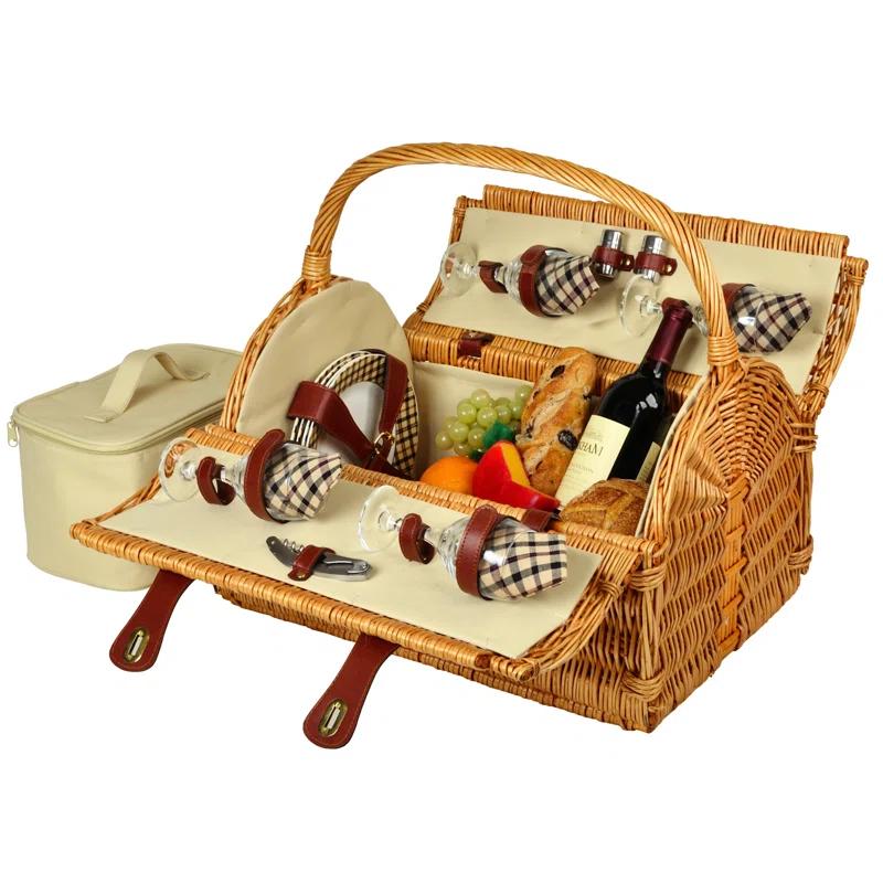 Picnic at Ascot Yorkshire Wicker Picnic Basket