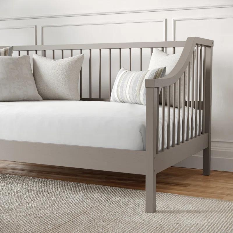 Martha Stewart Martha Stewart Neely Wooden Platform Daybed With Spindles And Wood Slat Foundation
