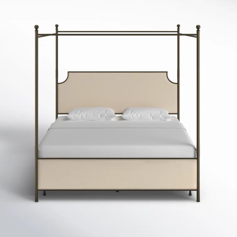 Nordland Upholstered Metal Canopy Bed