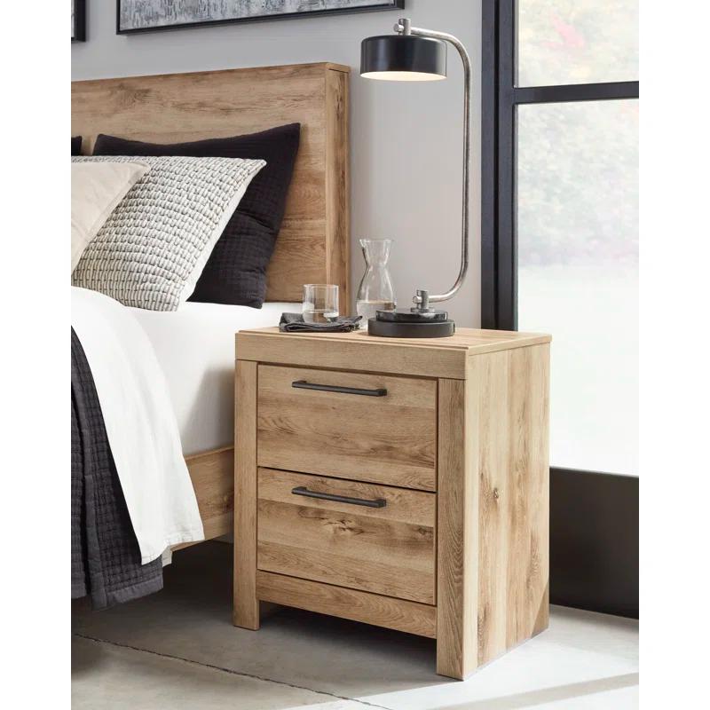 Gracie Oaks Hyanna Queen Panel Bed, Dresser, Mirror, and Nightstand