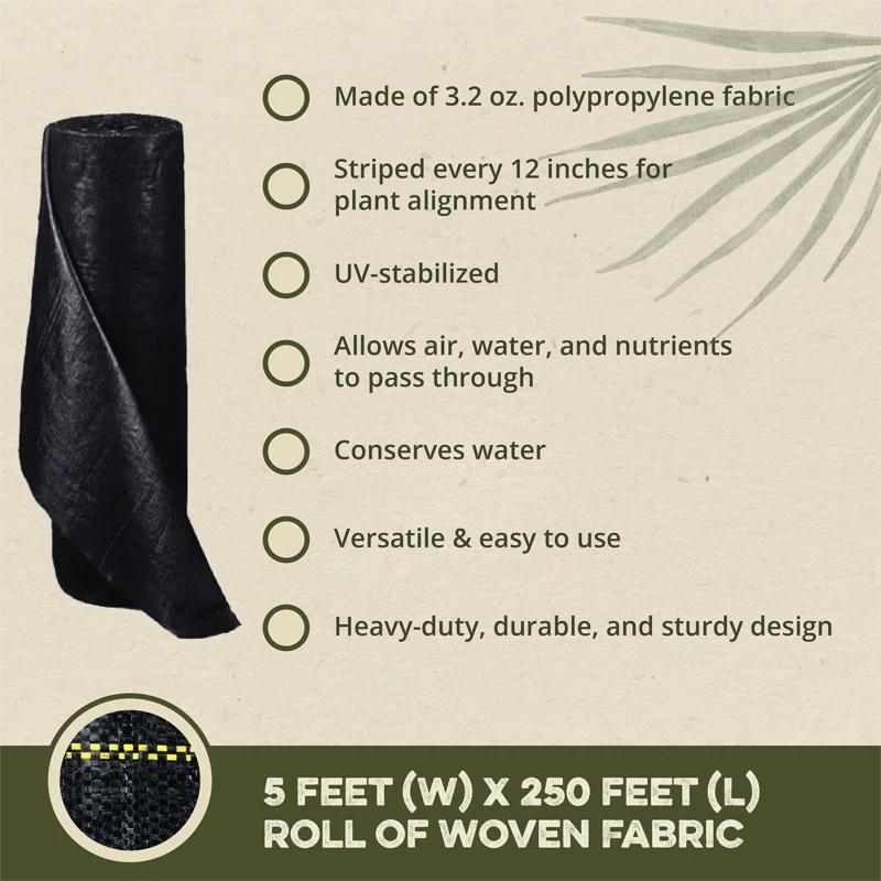 Dewitt DeWitt Pro 5 5oz Commercial Landscape Weed Barrier Ground Fabric