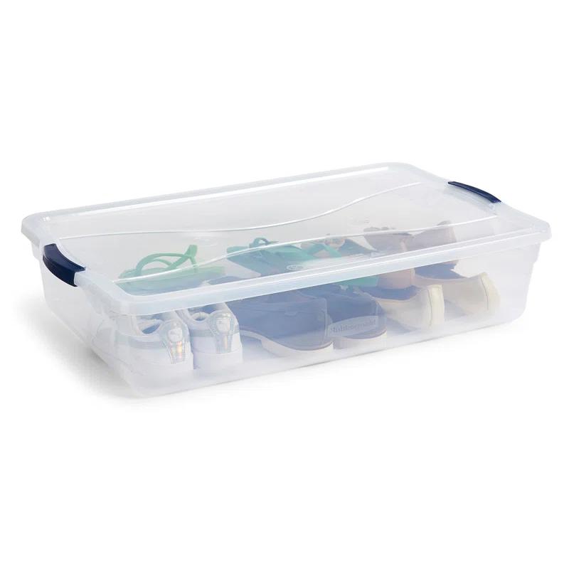 BEACHWATER POOL & SPA, LLC Rubbermaid Cleverstore Clear Storage Bins with Lids