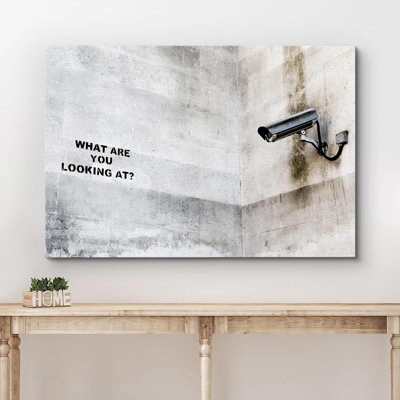 IDEA4WALL Pop Urban Street " Banksy Surveillance Camera On Wall "