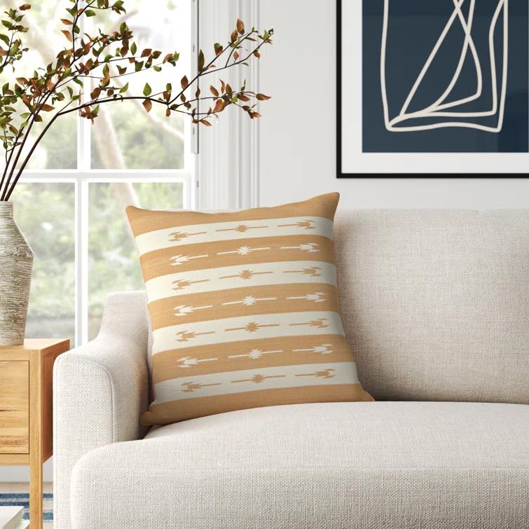 Estela Striped Cotton Throw Pillow