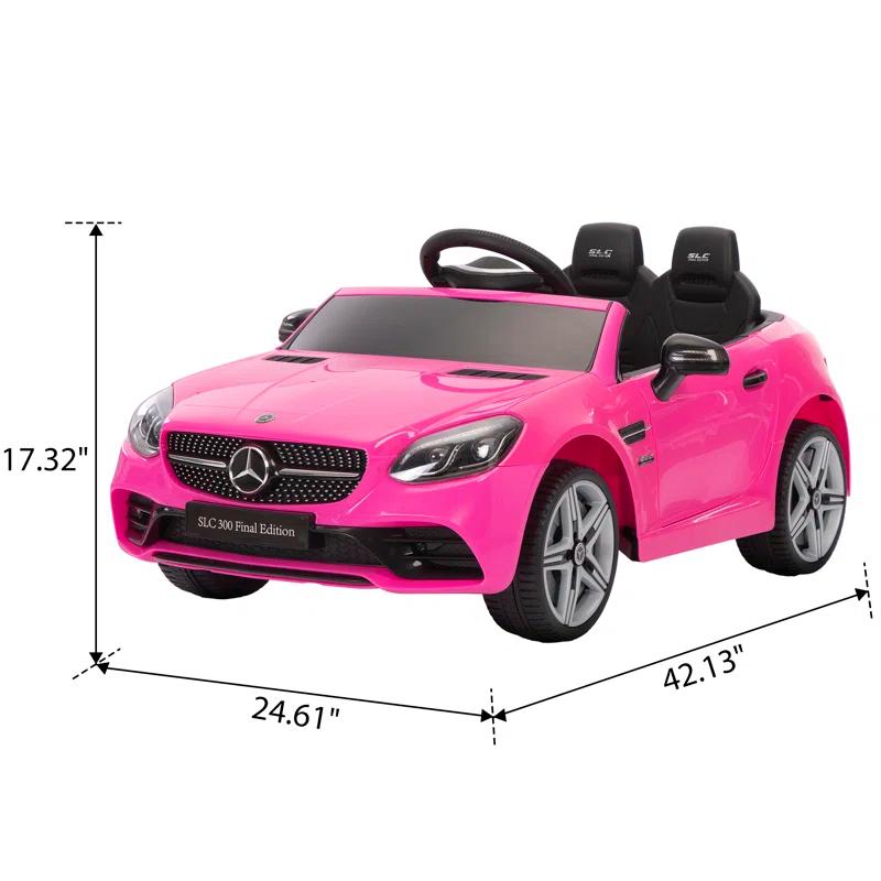 Aosom Aosom 12V Electric Car for Kids Ride On Toy Battery Powered Toddler Electric Vehicles Big Wheels for Girls to Drive