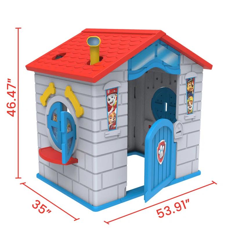 Delta Children Nick Jr. PAW Patrol Plastic Indoor/Outdoor Playhouse With Easy Assembly By Delta Children, Blue
