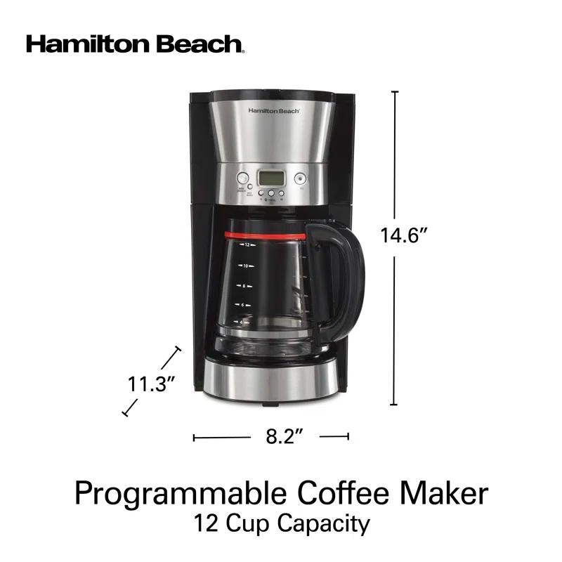 Hamilton Beach® Programmable Coffee Maker 12 Cup Capacity