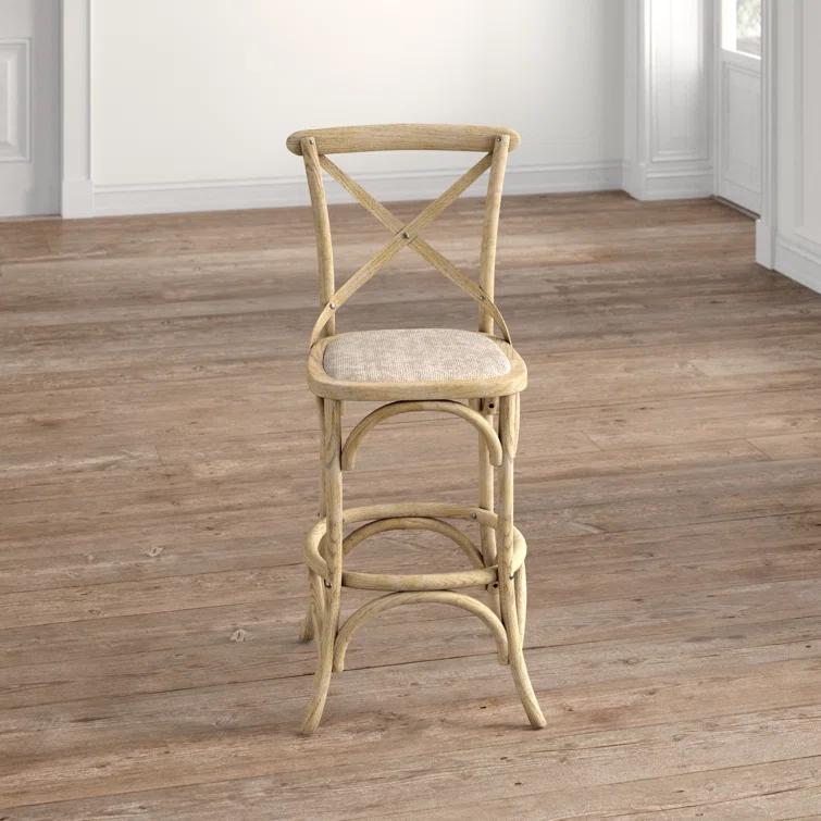 Modway Modway The Gray Barn Hidden Hill Elm Wood Barstool