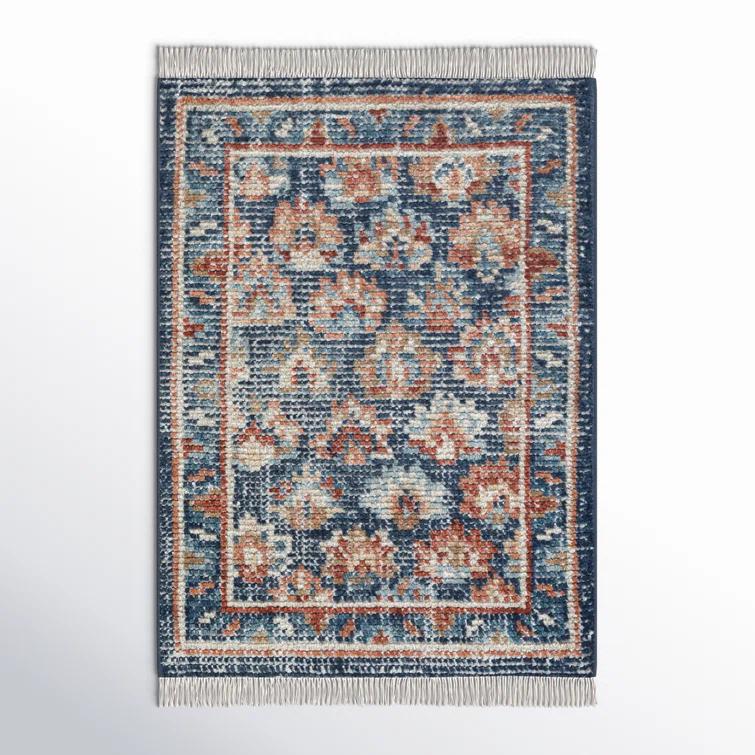 Birch Lane™ Hand Knotted Wool Floral Rug