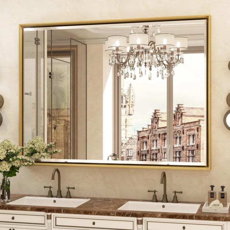 Latitude Run® Lohoski Decorative Wall Mirror Beveled Design, Bathroom Vanity Mirror Accent Mirror Finish & Reviews | Wayfair