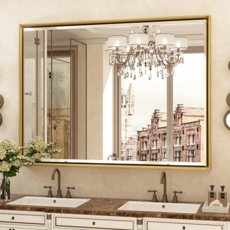 Latitude Run® Lohoski Decorative Wall Mirror Beveled Design, Bathroom Vanity Mirror Accent Mirror Finish & Reviews | Wayfair