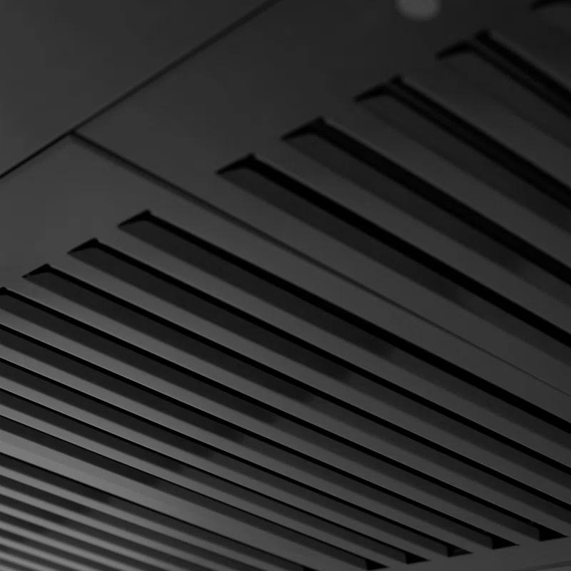 ZLINE 36 in. Convertible Vent Wall Mount Range Hood in Black Stainless Steel (BSKEN-36)