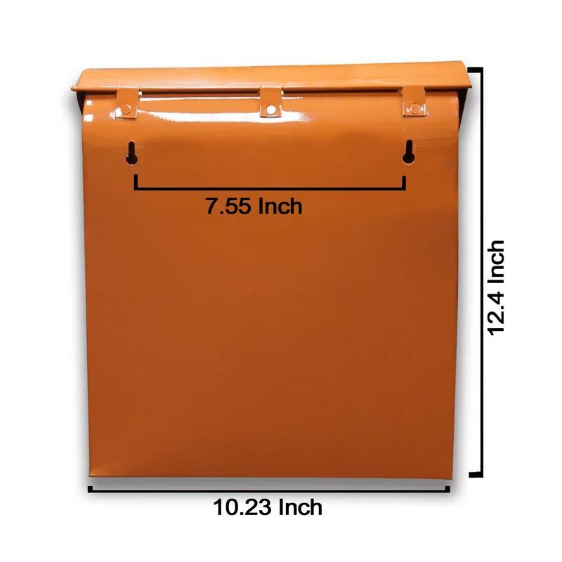 NACH Vicki Euro Farmhouse Max Water and Rust Protection Post Wall Mounted Mailbox