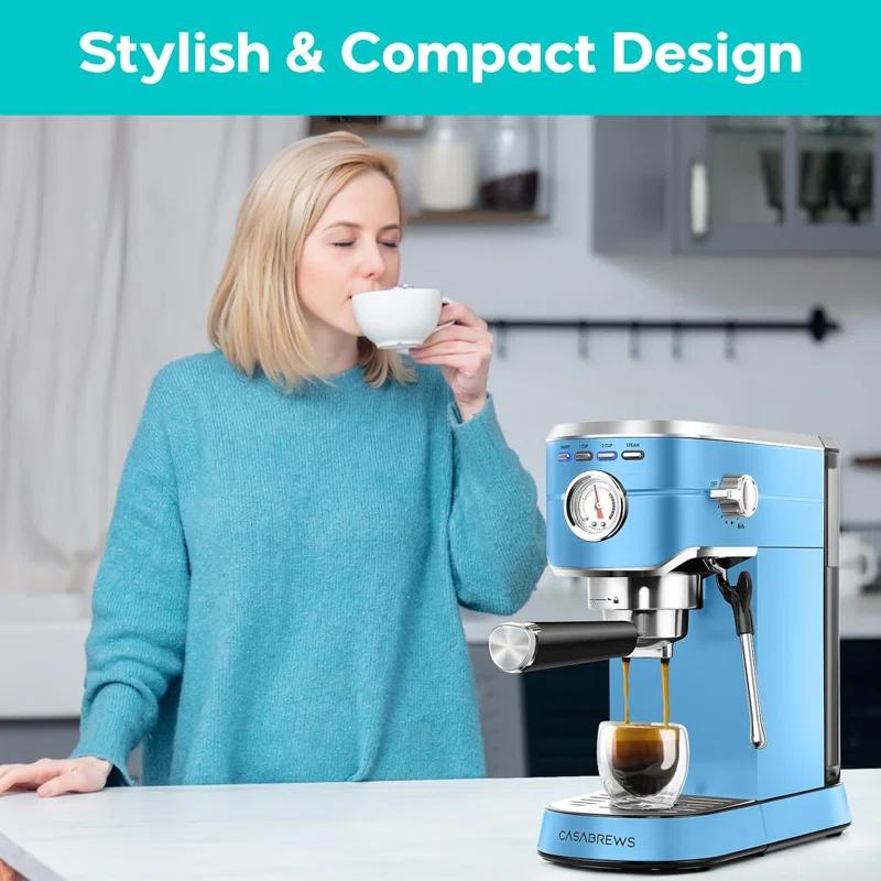CASABREWS CASABREWS CM5418 20 Bar Espresso Machine Coffee Maker W/ Powerful Steam Wand Stainless Steel