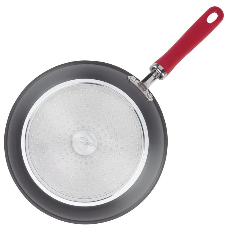 Rachael Ray Rachael Ray Create Delicious Hard Anodized Aluminum Nonstick Deep Frying Pan, 10.25-Inch