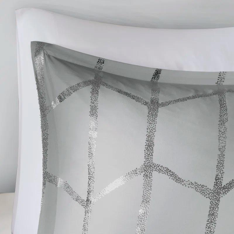 Intelligent Design Raina Metallic Printed Comforter Set
