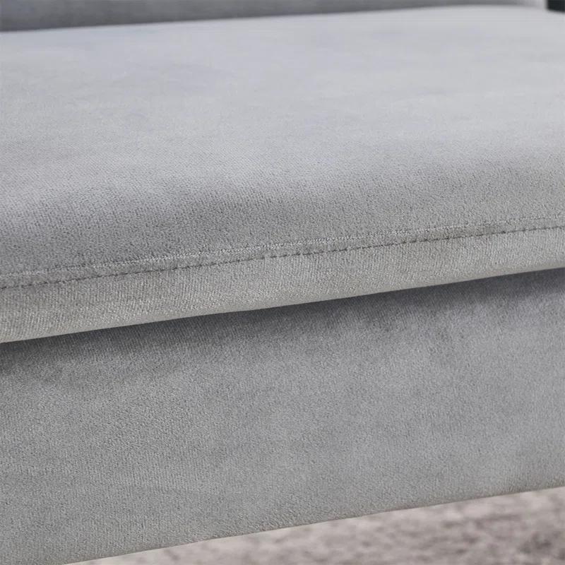 Mercer41 72.5"  Convertible Sofa Bed, Adjustable Velvet Sofa Bed - Velvet Folding Lounge Recliner - Reversible Daybed  - Ideal For Bedroom With Two Pillows And Center Leg