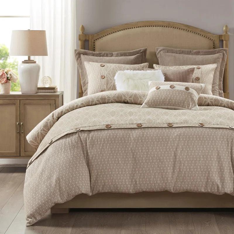 Madison Park Signature Madison Park Signature Grace Geometric Oversized Jacquard Comforter Set