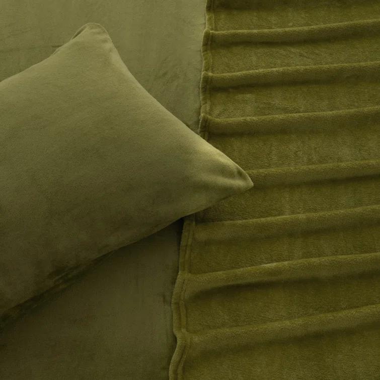 FreshFolds Ultra Soft Micro Plush Velvet Solid Sheet Sets & Reviews | Wayfair