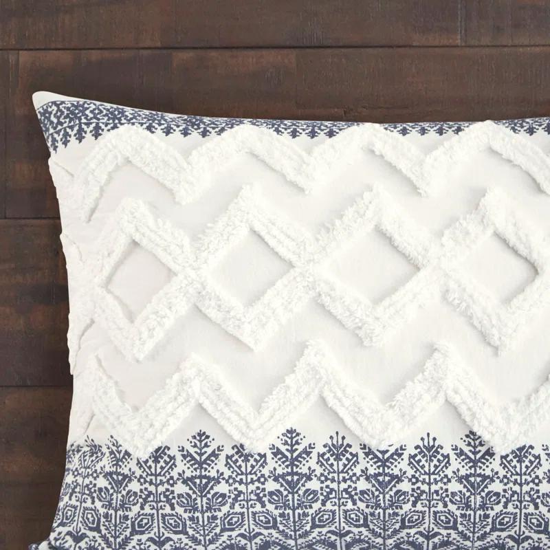 INK+IVY Mila 3 Piece Cotton Comforter Set with Chenille Tufting