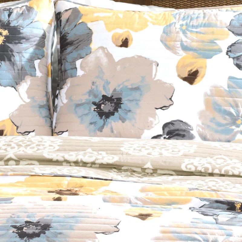 Lush Decor Leah Reversible Quilt Set