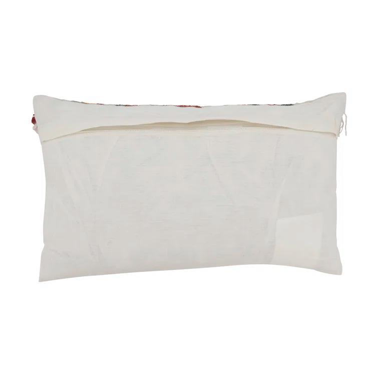 Saro Thana Collection Tassels Cotton Throw Pillow