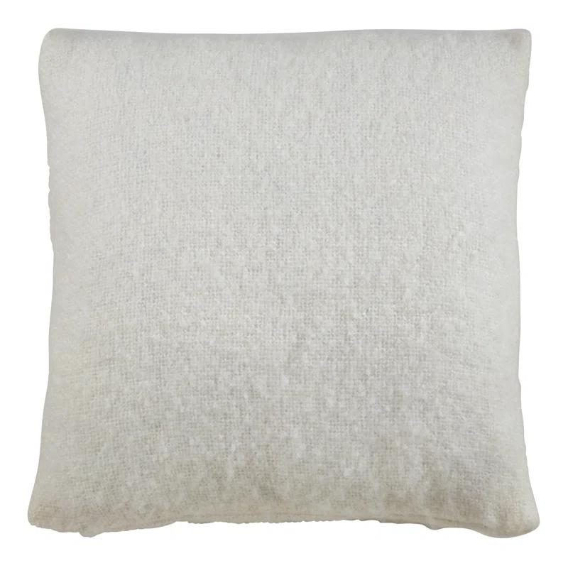 Saro Angora Collection Reversible Throw Pillow