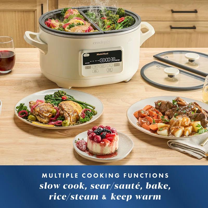 Crock-pot Crock-Pot MultiMeal Multicooker and Programmable Slow Cooker with Bake Function, Oat Milk