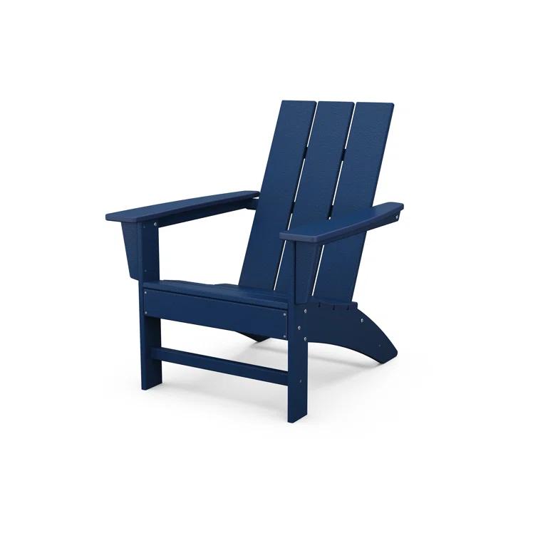 Modern Adirondack High-Density Polyethylene (HDPE) Outdoor Adirondack Chair