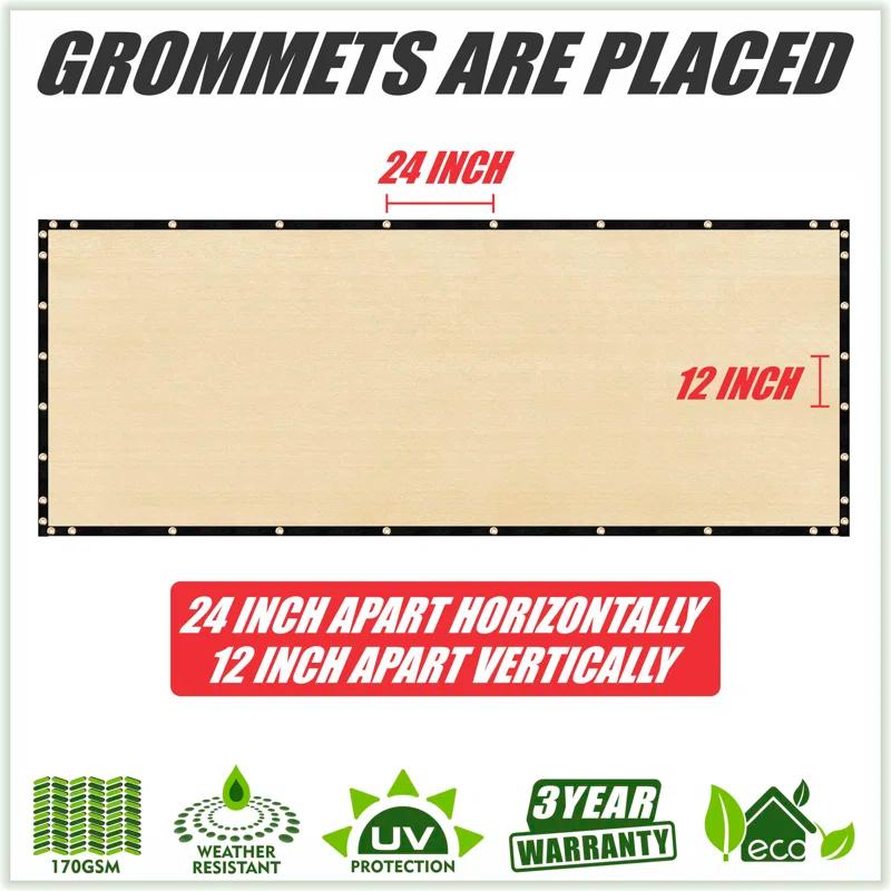 ColourTree Colour Tree Privacy Screen & Windscreen Fabric Cover – Durable Outdoor Fence Protection, UV-Resistant, Easy Installation