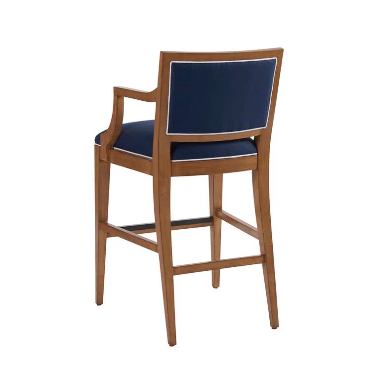 Barclay Butera Newport Upholstered Counter Stool with Metal Frame