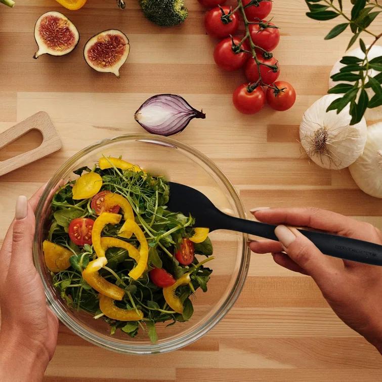 Ovente OVENTE Silicone Spatula Set of 5, Food Grade Rubber Spatula with High Heat Resistant, BPA-Free and Dishwasher Safe, Nonstick Kitchen Utensils for Baking, Cooking and Mixing, Orange SP12305O