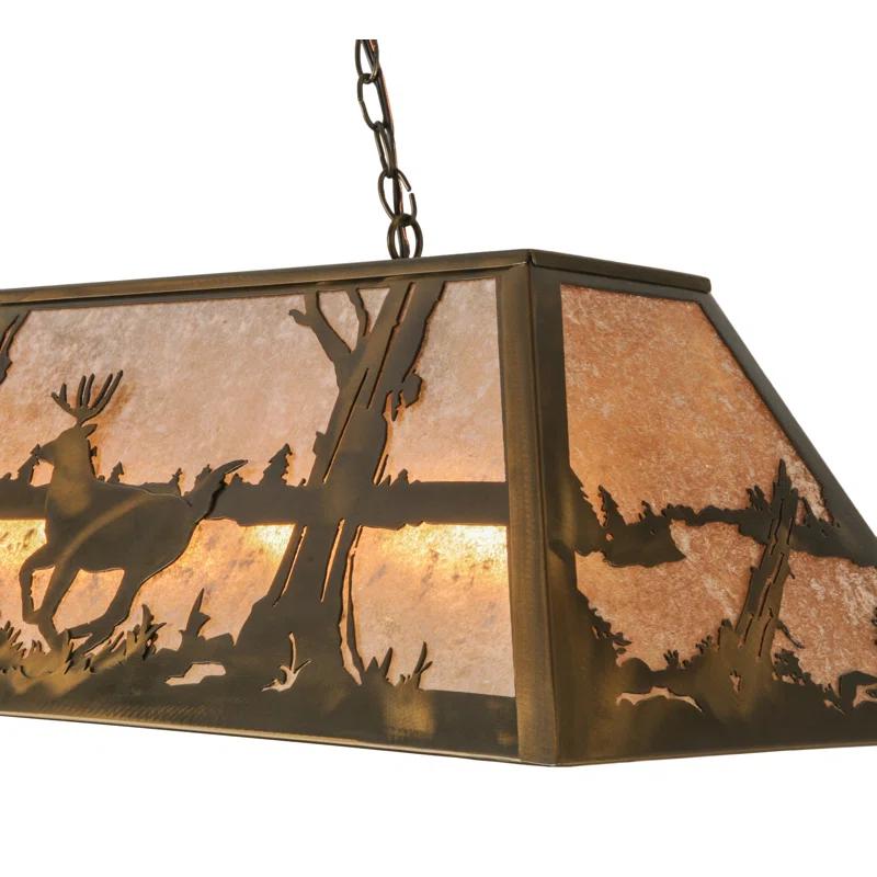 Loon Peak® Corley 6 - Light Antique Copper Pool Table Lights Pendant