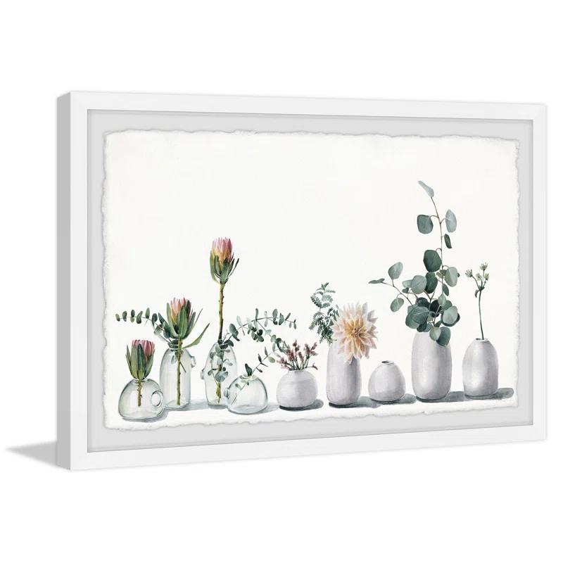 Parvez Taj 'White Simplicity' Framed Print