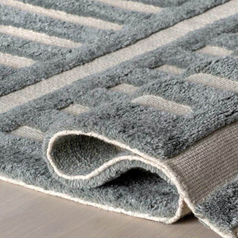 Ebern Designs Merrick Tasseled Wool Area Rug