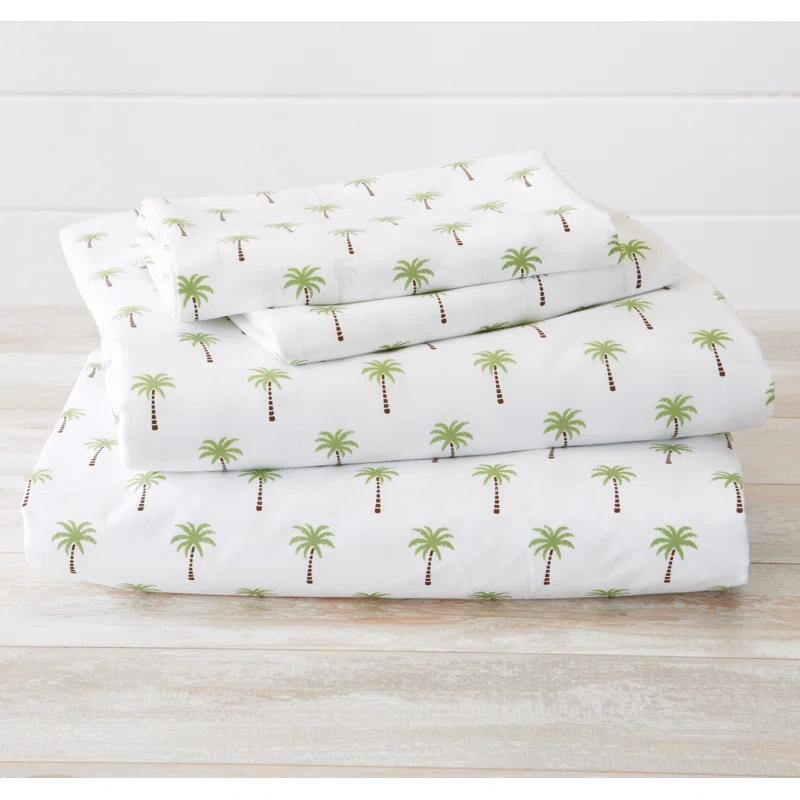 FreshFolds Ultra Soft Coastal Printed Microfiber Sheet Set