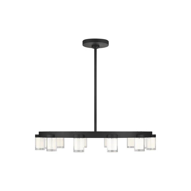 Esfera 32" Black Crystal LED Chandelier