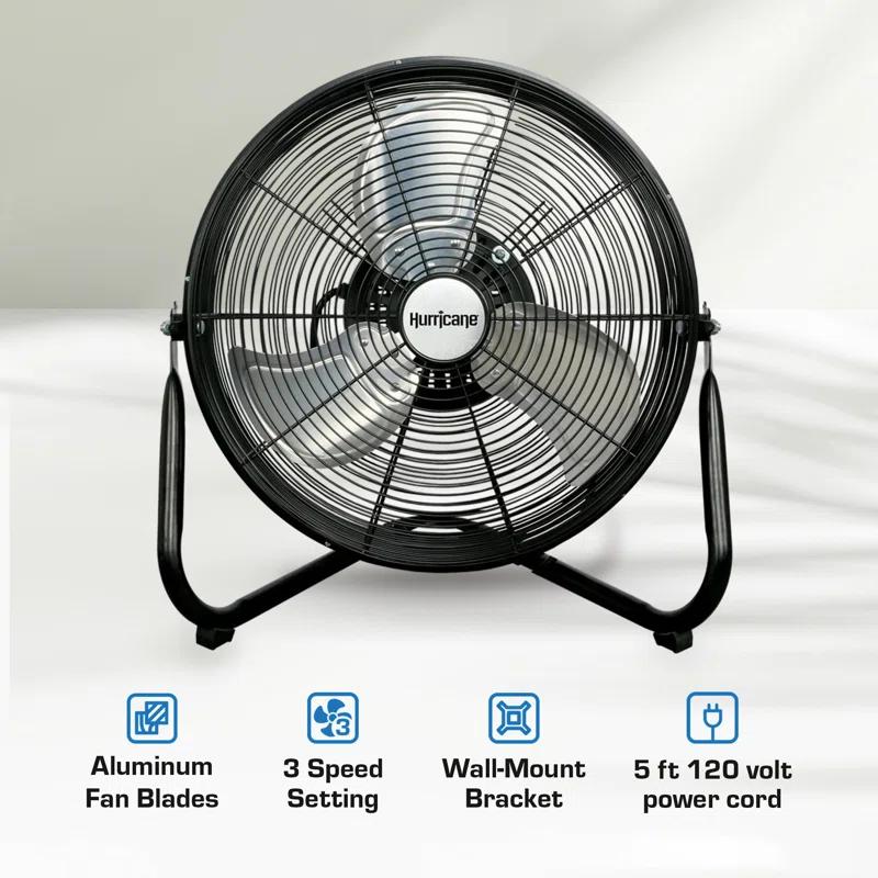 Hurricane Pro 3 Adjustable Speed High Velocity Metal Box Fan