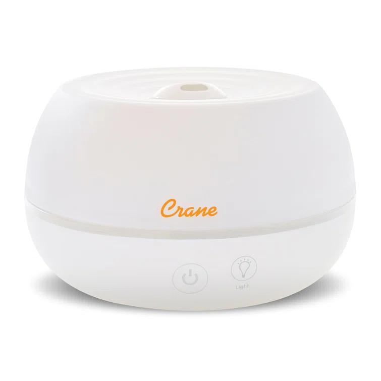 Crane USA 0.2 Gal. 2-in-1 Ultrasonic Cool Mist Humidifier & Aroma Diffuser for Small Rooms