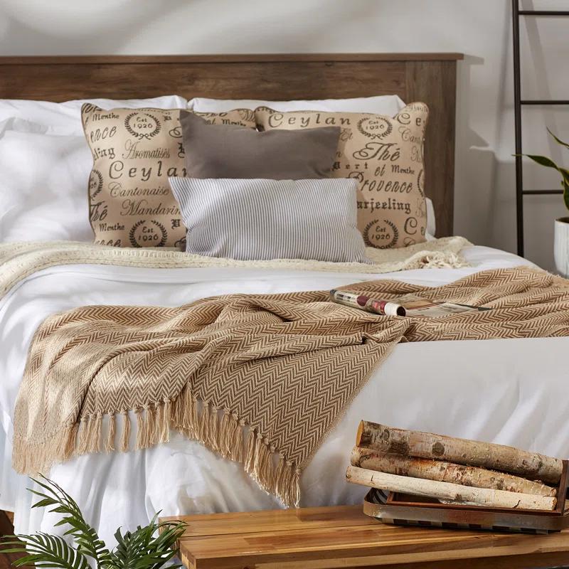 Design Imports Hand Woven Throw Blanket