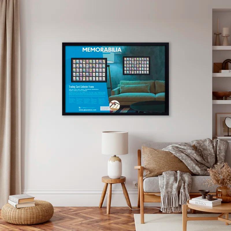 Gb Eye 36X24 Display Trading And Sport Cards Collector Frame, 50 Cards Display Case