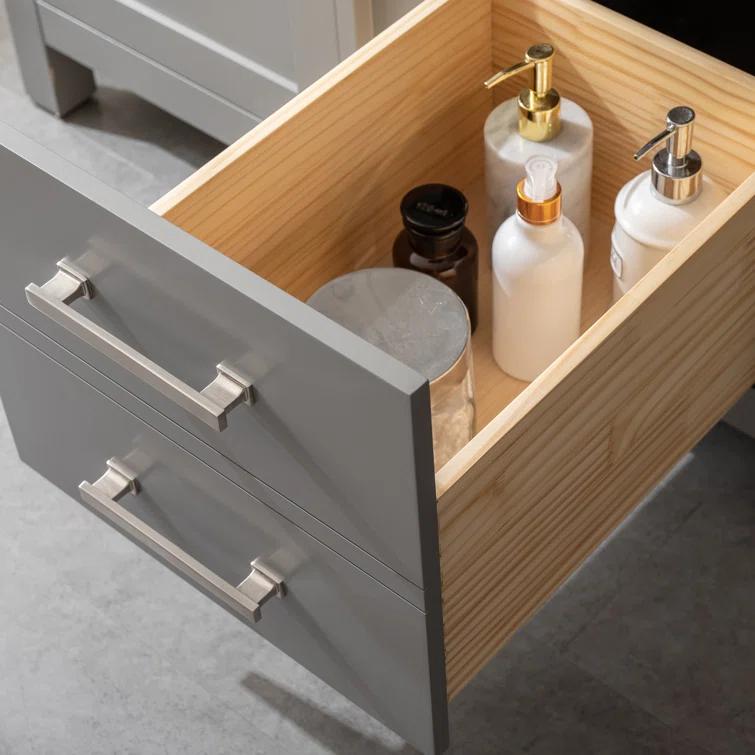 Atencio 36'' Single Bathroom Vanity with Engineered Stone Top