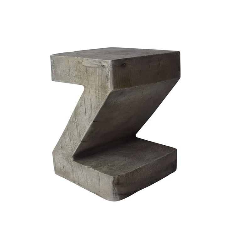 Millwood Pines Khadija Concrete Top End Table
