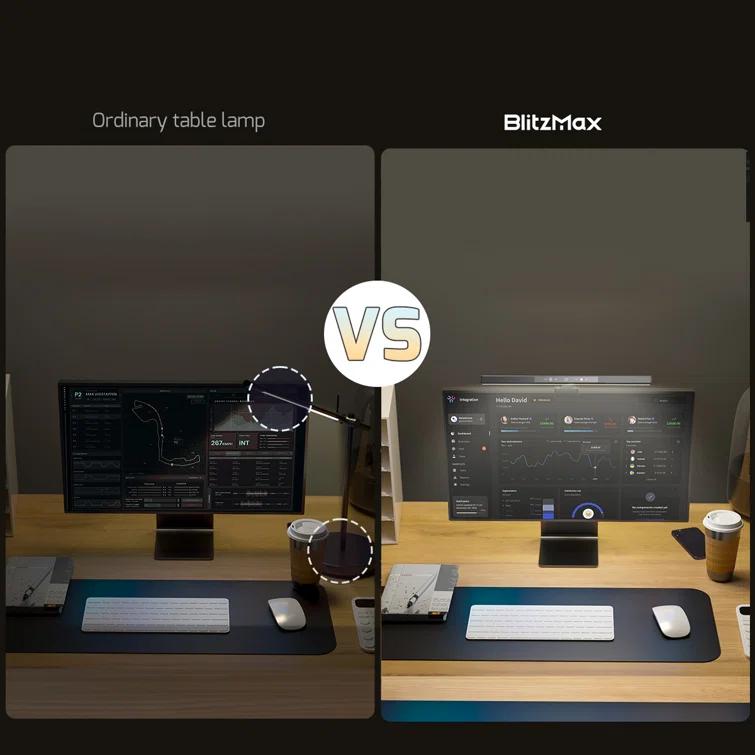 BlitzHome Monitor Light Bar, Computer Monitor Lamp