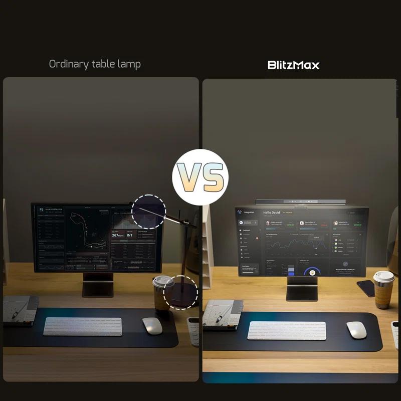 BlitzHome Monitor Light Bar, Computer Monitor Lamp