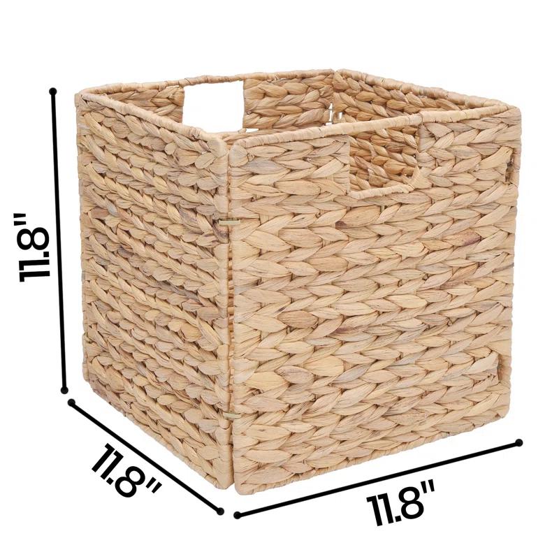 Breakwater Bay 2 Piece Wicker Storage Cube Basket Set & Reviews | Wayfair
