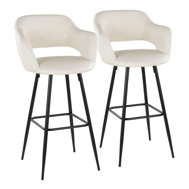 Everly Quinn Margarite Fixed-Height Counter Stool - Set Of 2